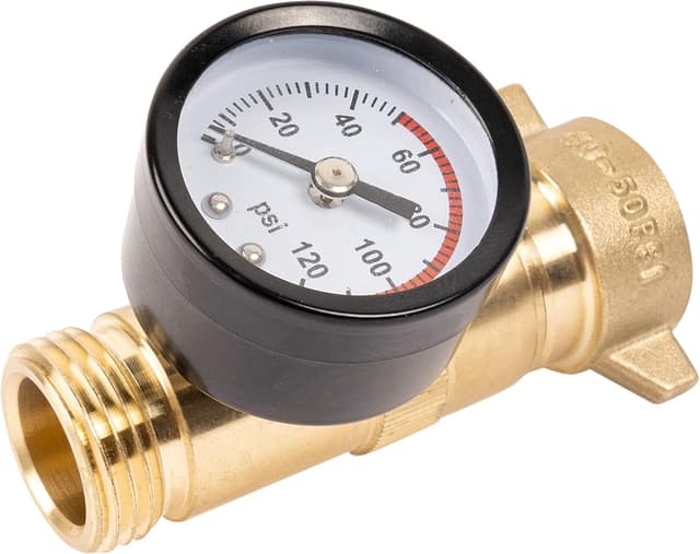 Thumbnail 6 de Hourleey Brass RV Water Pressure Regulator (40–50 PSI) with Filter Screen