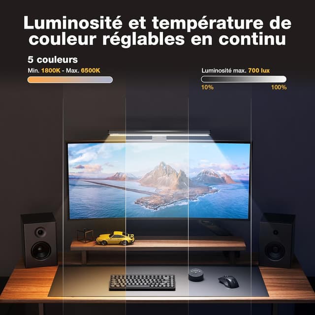 Detalle 2 de Douxlife Light Bar PC LED 42 cm
