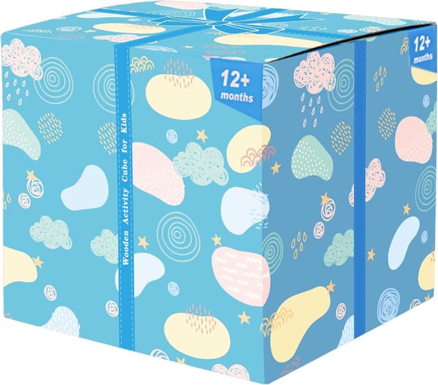 Thumbnail 3 de HELLOWOOD Wooden Activity Cube 8-in-1