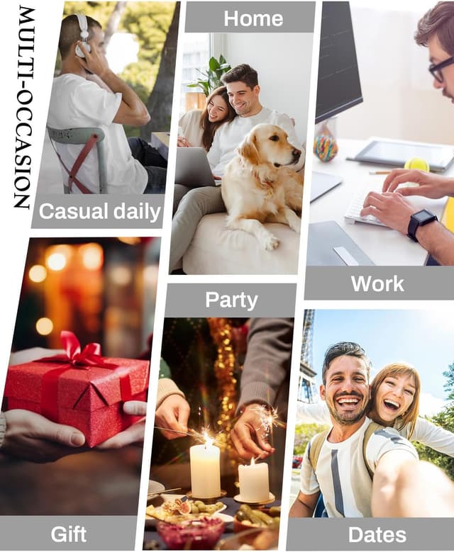 Detalle de Morbuy men’s denim shirt jacket (regular fit) in black with pockets