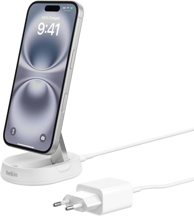 Detalle de Belkin BoostCharge Pro Cargador inalámbrico 15W para iPhone