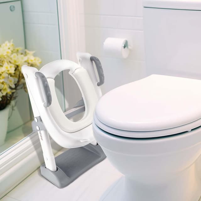 Thumbnail 5 de Kinder-Toilettensitz mit Treppe, bis 180 Pfund