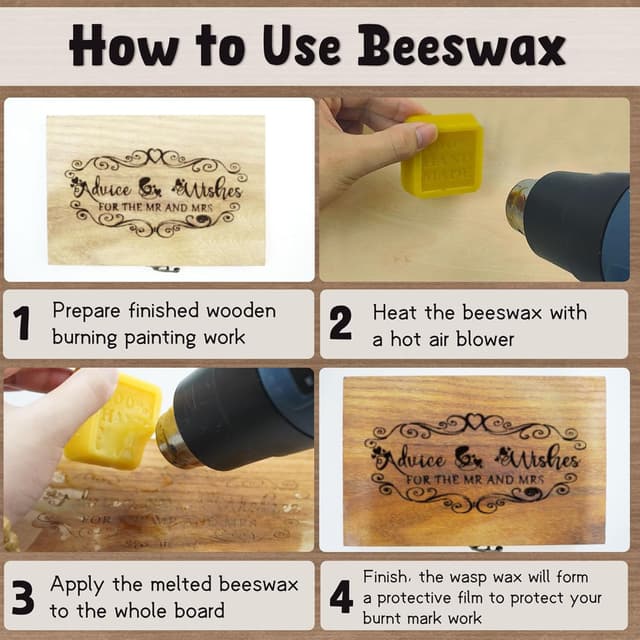 Detalle de EIGTWEN Wooden Burning Kit con gel e penna bruciante per legno: set per marcature e incisioni a fuoco