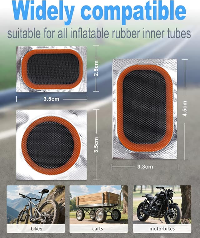 Detalle de cycletour Puncture Repair Kit for Bike Tyres with High Strength Tyre Levers