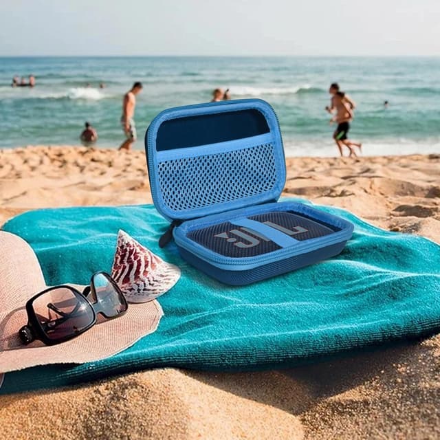 Detalle de Schutztasche Hülle für JBL GO 4 / GO 3 Bluetooth-Lautsprecher (EVA, stoßfest & wasserabweisend) – nur Tasche