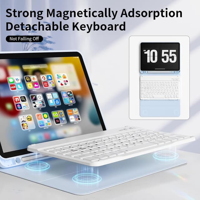 Detalle 2 de KVTVOU Keyboard Case for iPad 11th Gen A16 2025