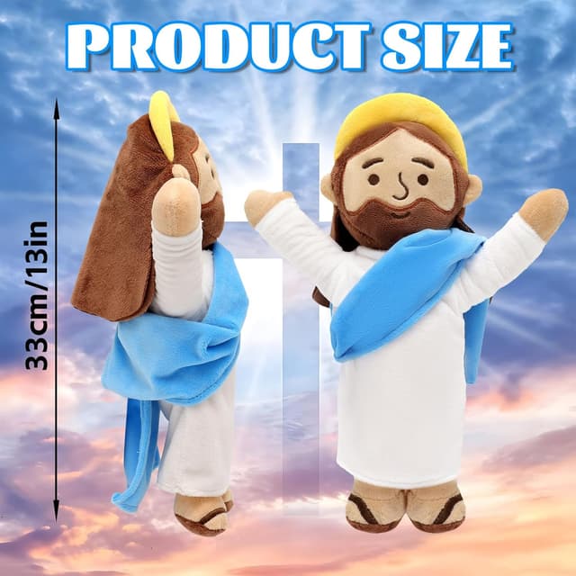 Detalle 2 de Yelakey 13" Jesus Plush Brown Jesus Plush