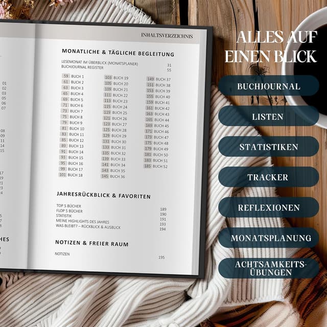 Thumbnail 1 de BIROYAL Book Journal Lesetagebuch 52