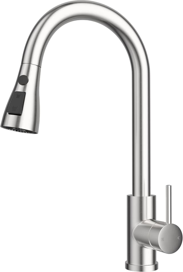 Imagen de WLTEDRGO Brushed Stainless Kitchen Tap 45cm Hose en OfertitasTOP