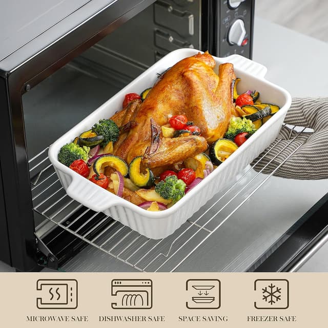 Thumbnail 4 de MALACASA Casserole Dishes Set of 4 3QT