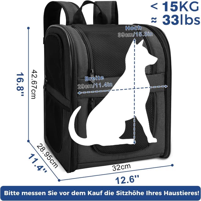 Detalle 2 de apollo walker HundeRucksack 2–15 kg