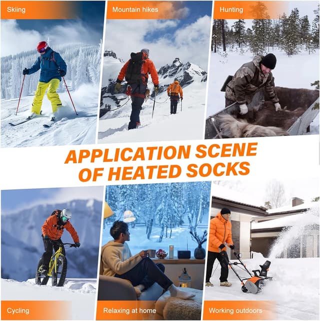 Thumbnail 6 de MUTOUHE Electric Heated Socks battery-powered for winter