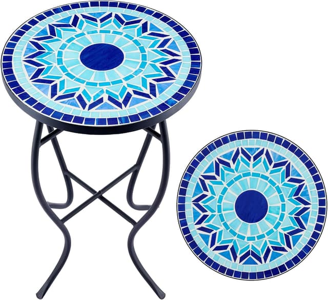 Imagen de VONLUCE Tavolino Rotondo 35,5 cm en OfertitasTOP