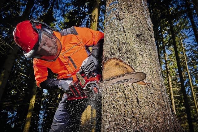 Detalle de Einhell Professional Akku-Kettensäge GP-LC 36/35 Li-Solo Power X-Change (36 V, 33 cm Schnittlänge) – ohne Akku & Ladegerät