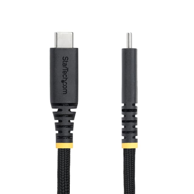 Detalle de StarTech.com 10ft (3m) USB-C Charging Cable with Side Screw Locking, 240W (5A) PD EPR, USB-IF Certified