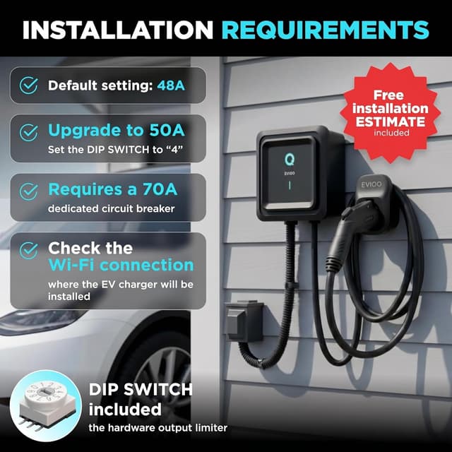 Thumbnail 4 de EVIQO Level 2 EV Charger 48 Amp 240V