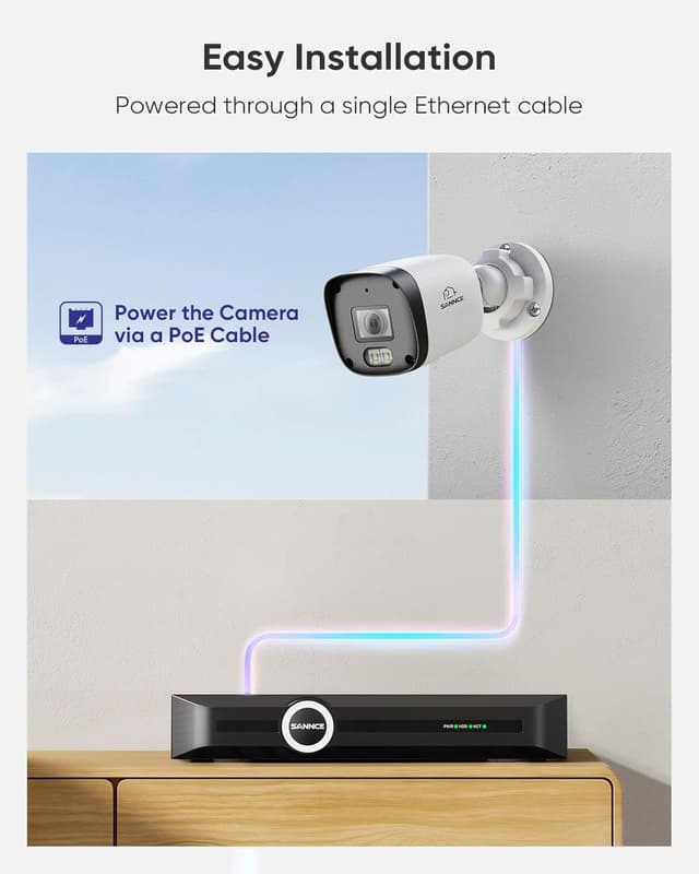 Thumbnail 6 de SANNCE Telecamera PoE esterna 2K 3MP