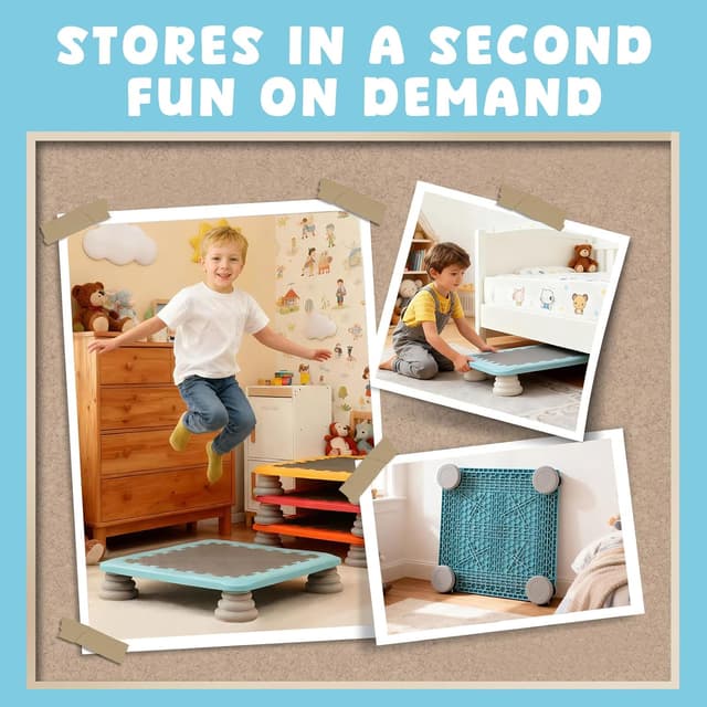 Thumbnail 3 de Mini Trampoline for Kids Indoor Rebounder