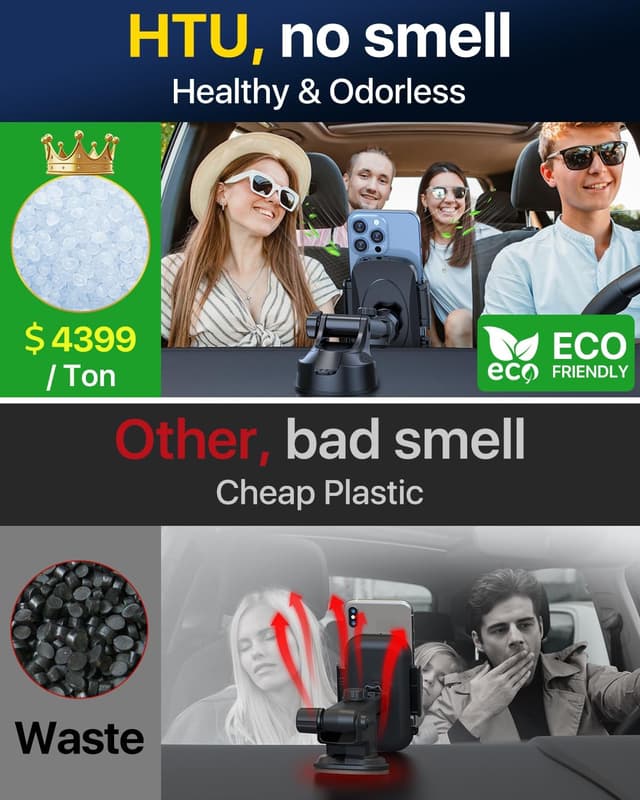 Detalle 1 de HTU 4‑in‑1 Auto Handyhalterung 360°