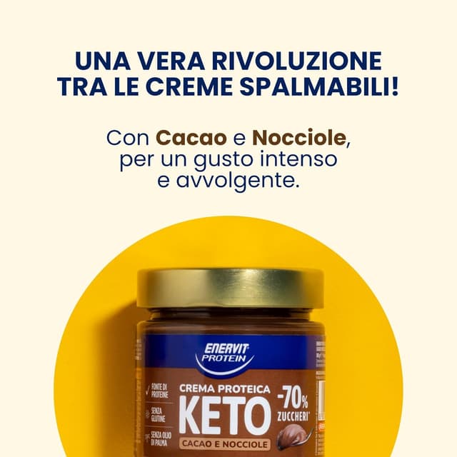 Thumbnail 3 de Enervit Protein Cream Keto 180g 🍫