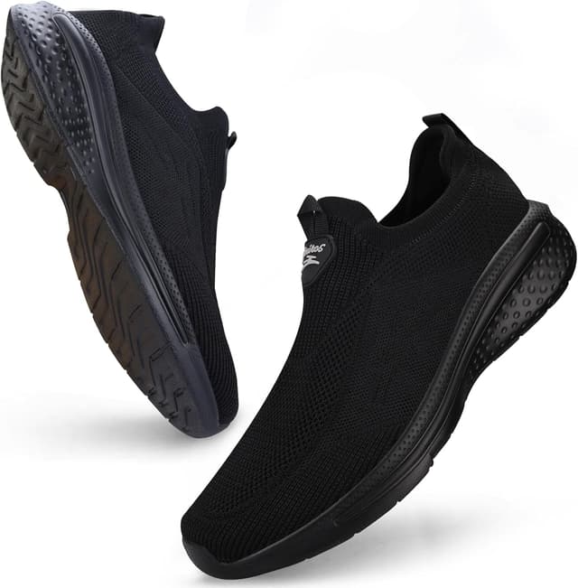 Detalle de Giniros Herren Slip-on Sneaker aus Mesh – ohne Schnürsenkel, leicht und atmungsaktiv