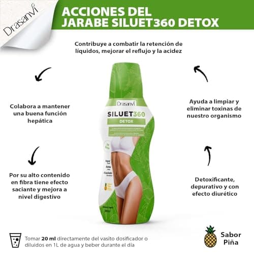 Detalle 2 de DRASANVI SILUET 360 DETOX 600 ml 💊