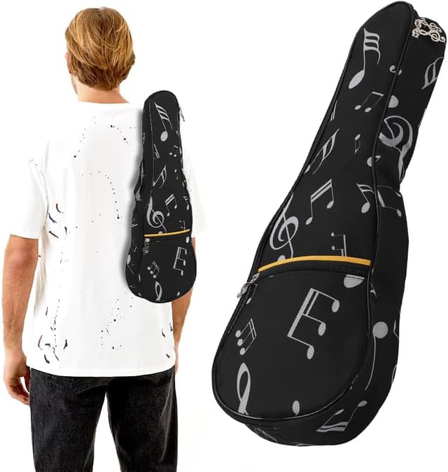 Detalle 2 de Soprano 21-Inch Ukulele Case Backpack – Water-resistant padded gig bag with front zipped pocket