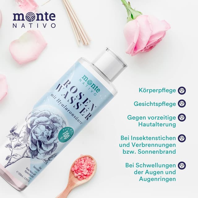 Thumbnail 4 de Monte Nativo Rosenwasser Hyaluron 400ml 🌺