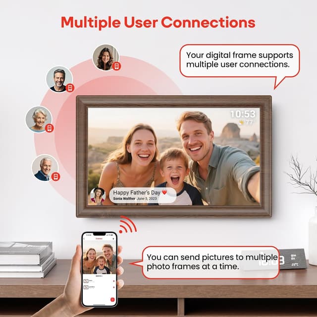 Thumbnail 4 de Frameo 15.6‑inch WiFi Digital Photo Frame 64GB