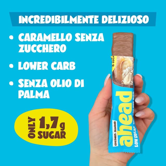 Detalle de ahead Barrette chetogenica low carb 5g