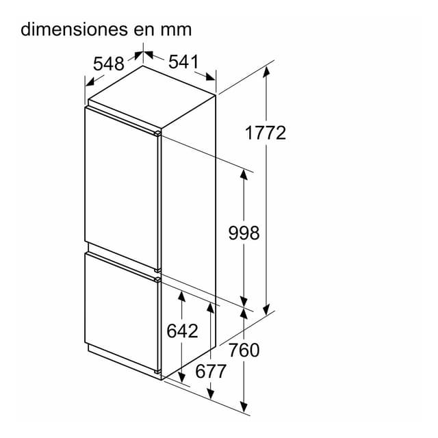 Thumbnail 1 de Siemens iQ300 KI86VVSE0 combi integrable hyperFresh plus 🧊