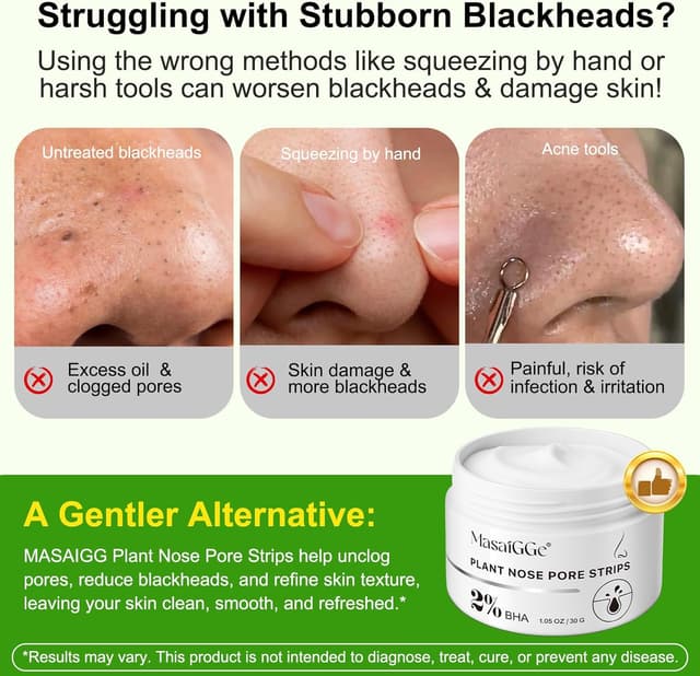 Detalle de Maschera Punti Neri Punti Neri | 2% BHA per cura della testa nera su naso, con acido ialuronico e aloe vera