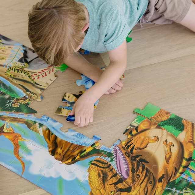 Thumbnail 4 de Melissa & Doug Land of Dinosaurs 4 ft Puzzle