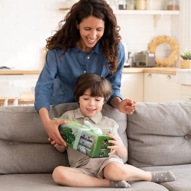 Thumbnail 5 de Aoskie Camion de transporteur dinosaure 23 pièces