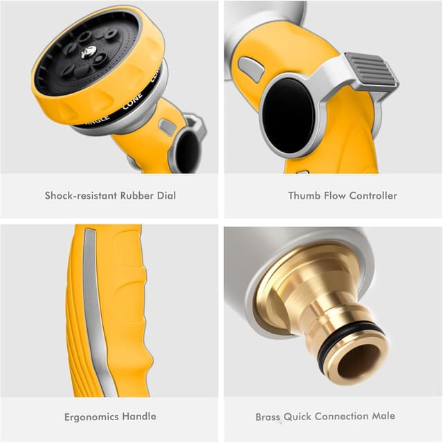 Thumbnail 6 de RESTMO Garden Hose Spray Gun 9-pattern