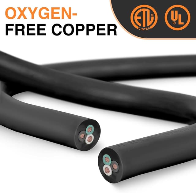 Detalle de Nilight 25FT 30 Amp RV Extension Cord (50Amp to 30Amp Adapter, 10/3 Pure Copper, UL/ETL)