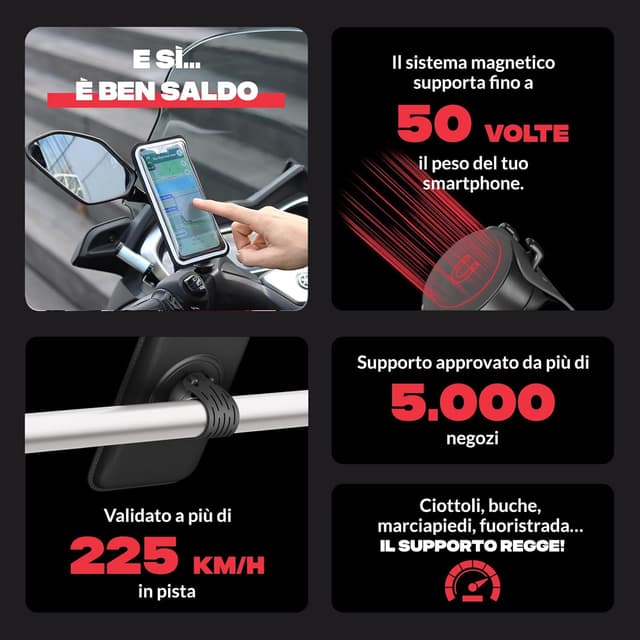 Detalle 2 de Porta smartphone da moto Shapeheart, 360°