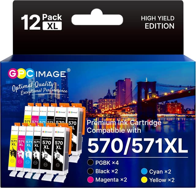 Detalle de GPC IMAGE 570 571 XL 12er-Pack kompatible
