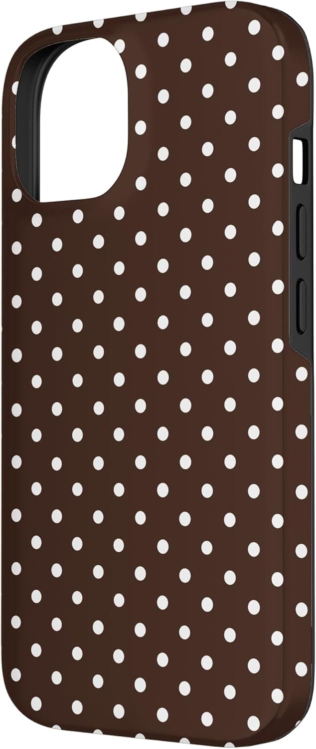 Detalle 2 de Coque iPhone 14 à pois marron