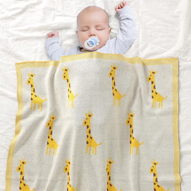 Detalle 1 de mimixiong Organic Cotton Baby Blanket 80x100cm