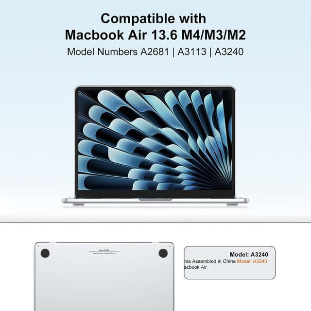 Thumbnail 1 de NPUOLS MacBook Air 13.6 Inch Case