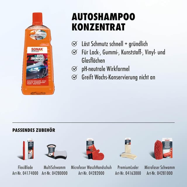 Thumbnail 2 de SONAX AutoShampoo Konzentrat 2 Liter
