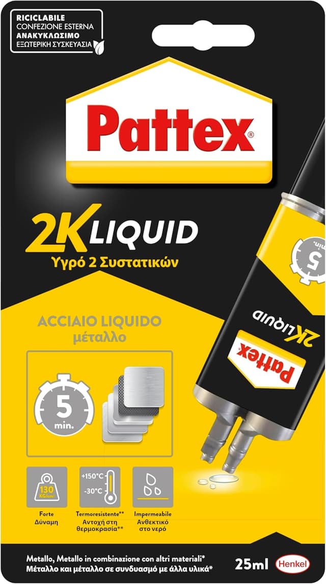 Imagen de Pattex Power Epoxy Acciaio liquido 35 g — colla epossidica per metalli en OfertitasTOP