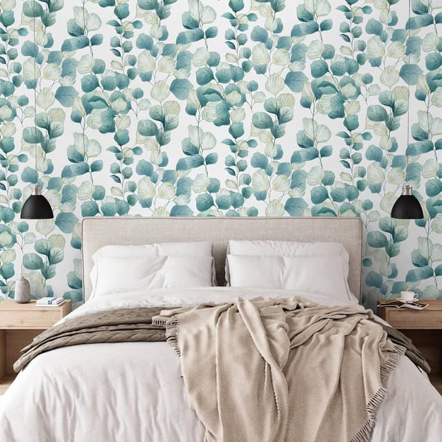 Thumbnail 6 de Timeet Peel and Stick Boho Leaf Wallpaper