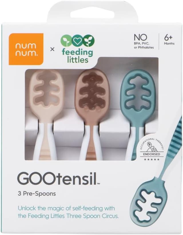 Detalle de NumNum GOOtensils Baby Spoons 3-Pack 🥄