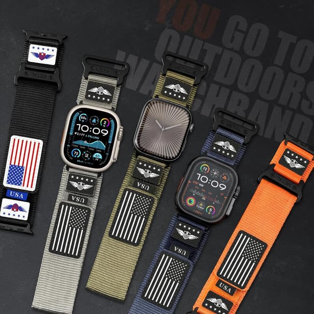 Detalle 2 de BXUXOHS Rugged Nylon 49mm Apple Band