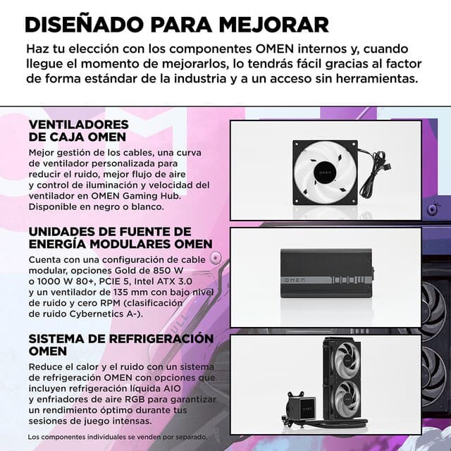 Thumbnail 4 de HP OMEN GT16-0089ns Ryzen 7-8700F 64 GB, 2 TB SSD, RTX 5080 16 GB