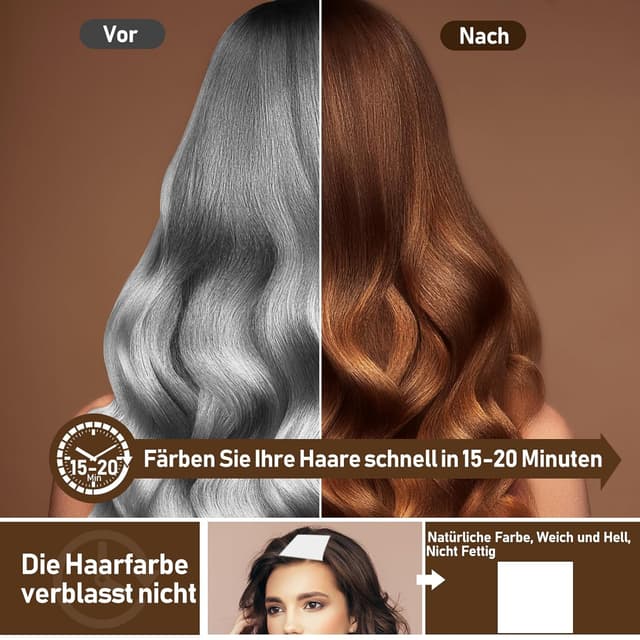 Thumbnail 5 de 500ML Haarfarbe Dunkelbraun 3 in 1