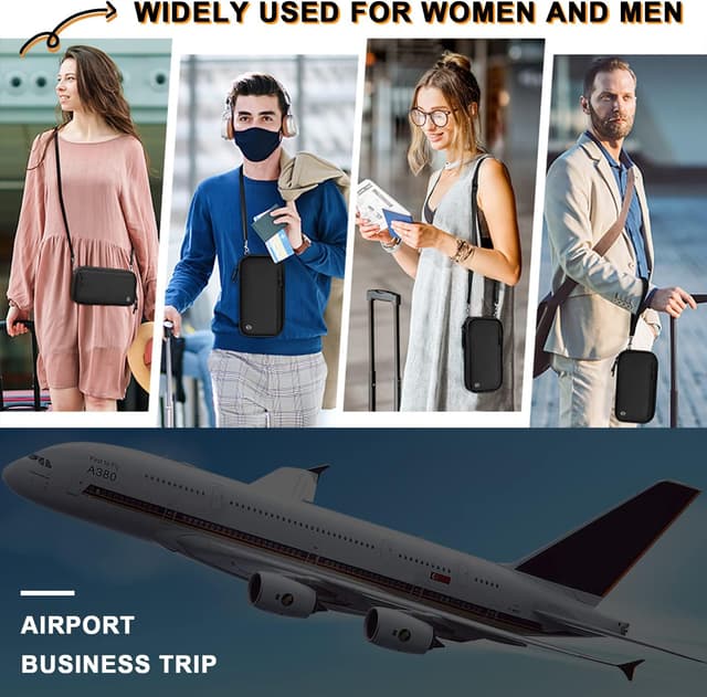 Thumbnail 6 de Reisepass-Tasche Familie mit RFID Blocker, Blau