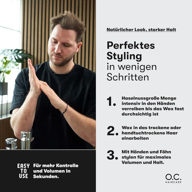 Thumbnail 6 de O.C. Haircare Mattes Volume Wax für 30 Tage